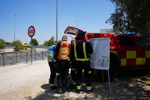 Spain continue to evacuate villages due to the wildfires MADRID, SPAIN - JULY 26: Spanish authorities still try to control the massive fires west of the capital, as they continue to evacuate more than 47 villages and towns in central and western Spain due to the ongoing fires, which are being aided by strong winds in Madrid, Spain on July 26, 2026. Muath Hamed Anadolu Madrid Spain. Editorial use only. Please get in touch for any other usage.  Copyright: x2026xAnadoluxMuathxHamedx