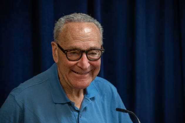 July 26, 2026, New York, New York, United States: U.S. Senator Chuck Schumer (D-NY) speaks.U.S. Senator Chuck Schumer (D-NY) announces actions to block any legislation with a provision that renames New York Penn Station after Donald Trump based on recent reporting uncovering that Transportation Secretary Sean Duffy sent a letter to senators asking Congress to direct Amtrak to rename Penn Station on July 26, 2026 in New York City. New York United States  - ZUMAs197 20260726_aaa_s197_073 Copyright: xRonxAdarx