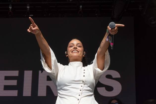 July 26, 2026, Corsham, Wiltshire, England: Tanxugueiras includes three women from the province of Galicia in Spain. The trio sang powerful songs at WOMAD Festival, with modern pop influences, as well as flavours from their celtic cultural roots. Corsham England  - ZUMAr169 20260726_zip_r169_070 Copyright: xRodxHarbinsonx