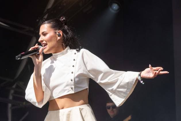 July 26, 2026, Corsham, Wiltshire, England: Tanxugueiras includes three women from the province of Galicia in Spain. The trio sang powerful songs at WOMAD Festival, with modern pop influences, as well as flavours from their celtic cultural roots. Corsham England - ZUMAr169 20260726_zip_r169_065 Copyright: xRodxHarbinsonx