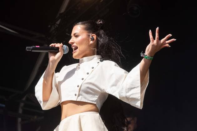 July 26, 2026, Corsham, Wiltshire, England: Tanxugueiras includes three women from the province of Galicia in Spain. The trio sang powerful songs at WOMAD Festival, with modern pop influences, as well as flavours from their celtic cultural roots. Corsham England - ZUMAr169 20260726_zip_r169_066 Copyright: xRodxHarbinsonx