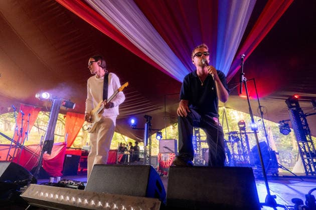 Good Health Good Wealth in concert at Latitude Festival at Henham Park in Southwold, UK on 26 July 2026 Simon Kuzmickas, Bruce Breaky performing with Good Health Good Wealth in concert at Latitude Festival at Henham Park in Southwold, UK on 26 July 2026, Credit:Stephen Keable Avalon UK, Suffolk, Southwold, Henham Park  Copyright: xStephenxKeablex xAvalonx 1118986472