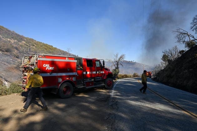 Mines Fire of wildfire continues in Santa Clara County of California SANTA CLARA COUNTY, CALIFORNIA - JULY 26: A view of burning area as crews battle with wildfire named as Mines Fire in Santa Clara County, California on July 26, 2026. Tayfun Coskun Anadolu California United States. Editorial use only. Please get in touch for any other usage.  Copyright: x2026xAnadoluxTayfunxCoskunx