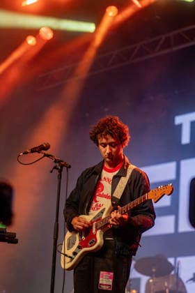 English Teacher in concert at Latitude Festival at Henham Park in Southwold, UK on 26 July 2026 Lewis Whiting performing with English Teacher in concert at Latitude Festival at Henham Park in Southwold, UK on 26 July 2026, Credit:Stephen Keable Avalon UK, Suffolk, Southwold, Henham Park  Copyright: xStephenxKeablex xAvalonx 1119050623