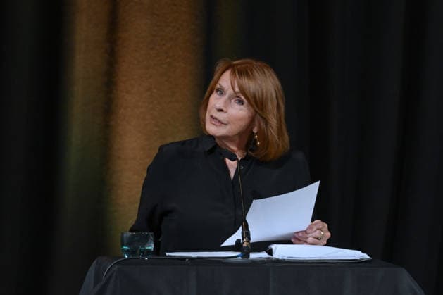 Lesung aus Loriots Szenen einer Ehe mit Senta Berger und Friedrich von Thun, im Toscana Congress in Gmunden, im Rahmen der Salzkammergut Festwochen Gmunden, fotografiert am 26.07.26. Das Bild zeigt die Schauspielerin Sents Berger 2026 - Lesung aus Loriots Szenen einer Ehe mit Senta Berger und Friedrich von Thun, im Toscana Congress in Gmunden, im Rahmen der Salzkammergut Festwochen Gmunden, am 26.07.26 *** Reading from Loriot’s *Scenes from a Marriage* with Senta Berger and Friedrich von Thun, at the Toscana Congress in Gmunden, as part of the Salzkammergut Festival Weeks in Gmunden, photographed on July 26, 2026. The photo shows actress Senta Berger in 2026. Reading from Loriot’s *Scenes from a Marriage* with Senta Berger and Friedric