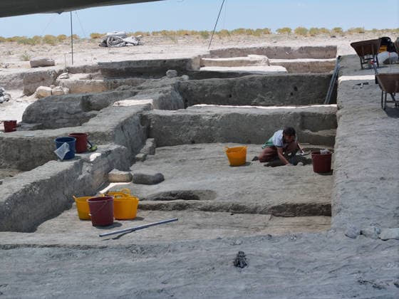 Gold amulet, ancient seal unearthed at Turkmen Karahoyuk excavation in Turkiye s Konya KONYA, TURKIYE - JULY 26: Archaeologists work at the Turkmen Karahoyuk archaeological site in the Cumra district of Konya, Turkiye, on July 26, 2026. During the ongoing excavations at the ancient settlement, researchers uncovered a 3,500-year-old seal inscribed with Luwian hieroglyphs and a gold amulet dating to the Roman period, along with various other artifacts. Serhat Cetinkaya Anadolu Konya Turkey. Editorial use only. Please get in touch for any other usage.  Copyright: x2026xAnadoluxSerhatxCetinkayax