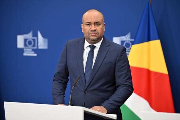 EU, Seychelles renew Sustainable Fisheries Partnership Agreement BRUSSELS, BELGIUM - JULY 27: Seychelles Minister for Fisheries, Agriculture and the Blue Economy Wallace Cosgrow delivers remarks during the signing ceremony of the protocol renewing the Sustainable Fisheries Partnership Agreement between the European Union (EU) and Seychelles in Brussels, Belgium, on July 27, 2026. European Commissioner for Fisheries and Oceans Costas Kadis also attended the ceremony. Dursun Aydemir Anadolu Brussels Belgium. Editorial use only. Please get in touch for any other usage.  Copyright: x2026xAnadoluxDursunxAydemirx