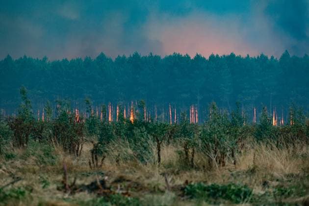 Wildfires in Gironde: The fire front overnight in Saint-Jean-d Illac PHOTOPQR SUD OUEST Photo by Fabien Cottereau Saint-Jean-d Illac July 27, 2026 Wildfires in Gironde: The fire front stretched 4 km overnight in Saint-Jean-d Illac, Gironde wildfires – The fire front overnight in Saint-Jean-d’Illac, July 27, 2026, Saint-Jean-d’Illac, Gironde, France  Copyright: xPHOTOPQR SUDxOUEST MAXPPPxPhotoxFabienxCottereaux 20260727SDO4099 20260727SDO4099