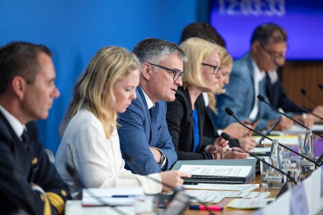 regierungspressekonferenz Deutschland, Berlin am 27. Juli 2026: Sprecher der Bundesregierung Stefan Kornelius stellt sich in der Bundespressekonferenz den Fragen der Presse. *** German Government Press Conference, Berlin, July 27, 2026: Federal Government Spokesperson Stefan Kornelius answers questions from the press at the Federal Press Conference