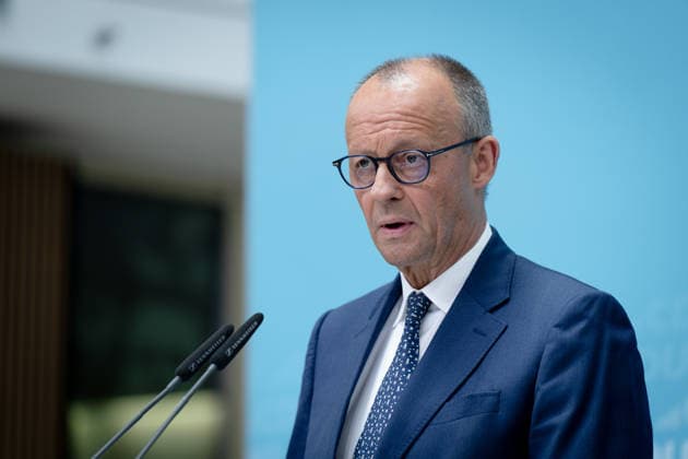 Friedrich Merz Berlin, Konrad-Adenauer-Haus, Pressekonferenz, Bundeskanzler, Parteivorsitzender, CDU, Friedrich Merz Berlin Berlin GER *** Friedrich Merz, Berlin, Konrad Adenauer House, press conference, Federal Chancellor, party chairman, CDU, Friedrich Merz, Berlin, Berlin, GER