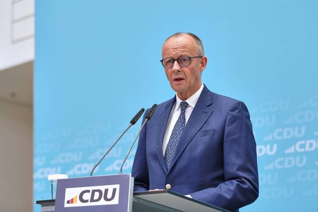 Berlin, Deutschland, 27.07.2026: Konrad-Adenauer-Haus: CDU-Bundesvorstandssitzung: CDU-Chef und Bundeskanzler Friedrich Merz *** Berlin, Germany, July 27, 2026 Konrad Adenauer House CDU Federal Executive Committee Meeting CDU Leader and Federal Chancellor Friedrich Merz Copyright: xdtsxNachrichtenagenturx dts_128673