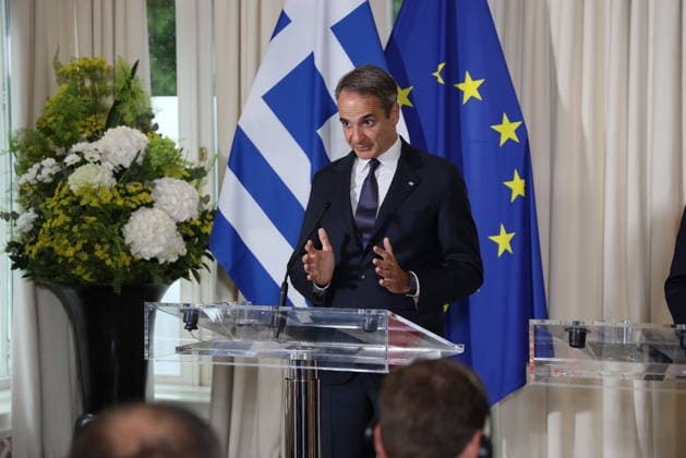 Kyriakos MITSOTAKIS trifft Christian Stocker Salzburg, Sacherm 27. 07. 2026 Kyriakos MITSOTAKIS *** Kyriakos MITSOTAKIS meets Christian Stocker in Salzburg, Sacherm, July 27, 2026 Kyriakos MITSOTAKIS 