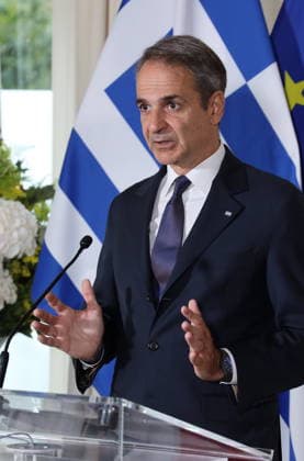 Kyriakos MITSOTAKIS trifft Christian Stocker Salzburg, Sacherm 27. 07. 2026 Kyriakos MITSOTAKIS *** Kyriakos MITSOTAKIS meets Christian Stocker in Salzburg, Sacherm, July 27, 2026 Kyriakos MITSOTAKIS 