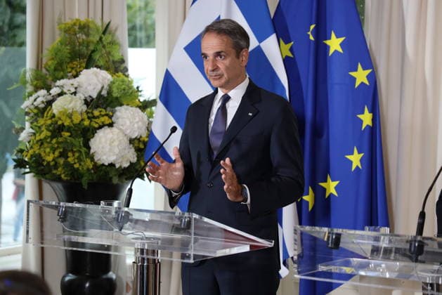 Kyriakos MITSOTAKIS trifft Christian Stocker Salzburg, Sacherm 27. 07. 2026 Kyriakos MITSOTAKIS *** Kyriakos MITSOTAKIS meets Christian Stocker in Salzburg, Sacherm, July 27, 2026 Kyriakos MITSOTAKIS 