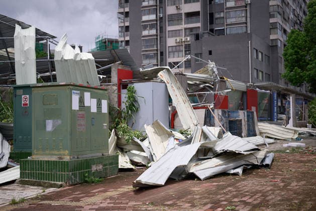 Typhoon Noul hits southern China HUIZHOU,CHINA - JULY 27: The factory was hit by strong winds as the Typhoon Noul passes through on July 27,2026 in Huizhou, Guangdong Province of China. Typhoon Noul , the 12th typhoon of this year, brought heavy winds and torrential rains along the way, causing tree lodging, road ponding, and facilities damage. The residual circulation continued to create heavy rainfall in many inland places, and the risk of secondary disasters such as flash floods and landslides was still high. John Ricky Anadolu Guangdong China. Editorial use only. Please get in touch for any other usage.  Copyright: x2026xAnadoluxJohnxRickyx