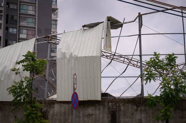 Typhoon Noul hits southern China HUIZHOU,CHINA - JULY 27: The factory was hit by strong winds as the Typhoon Noul passes through on July 27,2026 in Huizhou, Guangdong Province of China. Typhoon Noul , the 12th typhoon of this year, brought heavy winds and torrential rains along the way, causing tree lodging, road ponding, and facilities damage. The residual circulation continued to create heavy rainfall in many inland places, and the risk of secondary disasters such as flash floods and landslides was still high. John Ricky Anadolu Guangdong China. Editorial use only. Please get in touch for any other usage.  Copyright: x2026xAnadoluxJohnxRickyx