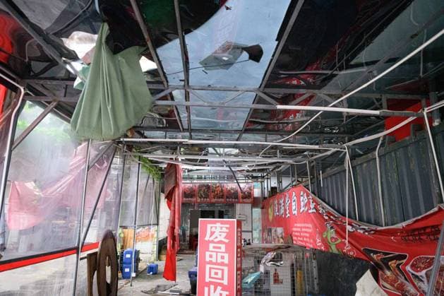 Typhoon Noul hits southern China HUIZHOU,CHINA - JULY 27: Buildings were hit by strong winds as the Typhoon Noul passes through on July 27,2026 in Huizhou, Guangdong Province of China. Typhoon Noul , the 12th typhoon of this year, brought heavy winds and torrential rains along the way, causing tree lodging, road ponding, and facilities damage. The residual circulation continued to create heavy rainfall in many inland places, and the risk of secondary disasters such as flash floods and landslides was still high. John Ricky Anadolu Guangdong China. Editorial use only. Please get in touch for any other usage.  Copyright: x2026xAnadoluxJohnxRickyx
