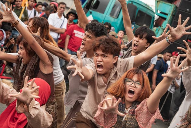July 27, 2026, Quezon City, Quezon, Philippines: As President Ferdinand Marcos, Jr. delivers his 5th State of the Nation Address (SONA), a multisectoral protest was held along Commonwealth Avenue to oppose the president s upcoming speech. The protest was joined by thousands of people from various sectors and was barred from nearing the venue of the event. During the protest, over 40 individuals were arrested by police officers. Quezon City Philippines  - ZUMAy102 20260727_zip_y102_015 Copyright: xKenosisxYapx