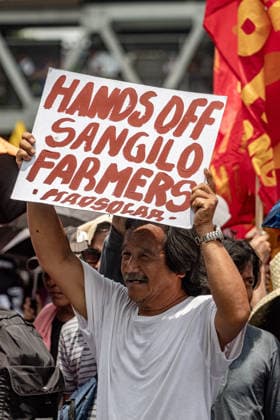 July 27, 2026, Quezon, Metro Manila, Philippines: Numbering in the thousands, multi-sectoral groups marched along Commonwealth Avenue for the Ã¢â‚¬ËœPeopleÃ¢â‚¬â ¢s SONAÃ¢â‚¬â ¢, coinciding with the 5th State of the Nation Address of Pres. Ferdinand Marcos Jr., July 27. Protesters called for greater accountability amidst government impunity, and the rejection of imperialist control of the United States over the Philippines in face of projects such as the Pax Silica Initiative which threatens to intensify issues of displacement and large-scale mining in the country. Quezon Philippines  - ZUMAs383 20260727_zip_s383_015 Copyright: xNathanielxSorianox
