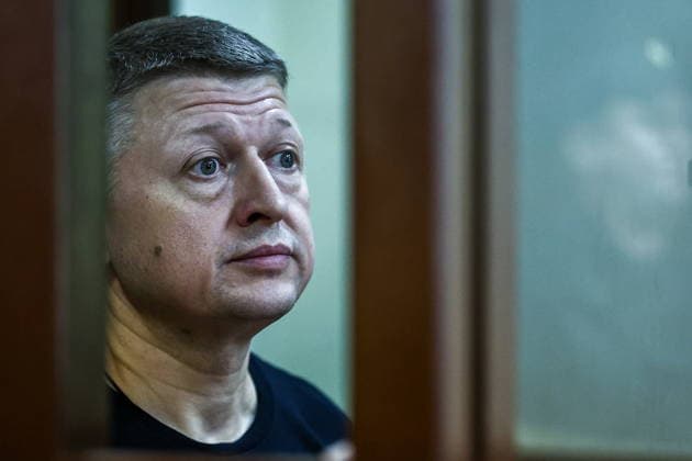 RUSSIA, MOSCOW - JULY 27, 2026: Businessman Sergei Borodin appears for a hearing at Simonovsky District Court on bribery charges. Borodin is a subject of a criminal investigation against Russia s former defence minister Timur Ivanov. The court found Borodin guilty and sentenced him to 8 years in prison. Mikhail Tereshchenko TASS  95531827