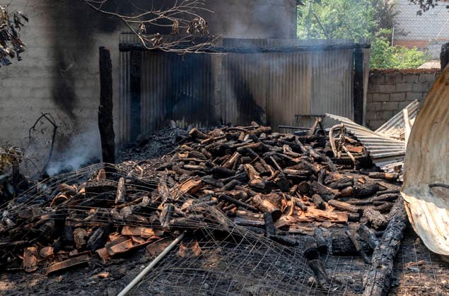 The fire in Ávila is now the largest in Spain’s history, having burned 55,000 hectares. A resident loses his home in the wake of the wildfire, on July 27, 2026, in Casillas, Ávila, Castile and León, Spain. The forest fire in Burgohondo, Ávila, has burned 55,000 hectares, making it the largest fire on record in Spain. Currently, firefighting efforts are focused on two active zones of concern to crews: the Mijares Pass and the area surrounding the town of Casillas. July 27, 2026 Ávila, Castile and León, Spain  Copyright: xAlbertoxOrtegax 7690050