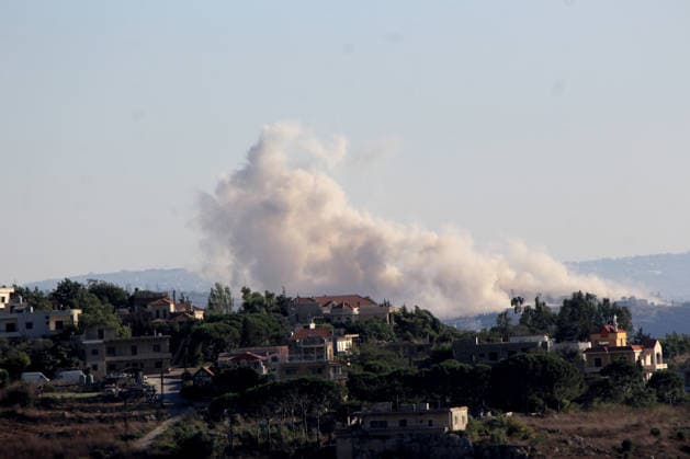 Smoke rises after Israeli artillery shelling in Southern Lebanon NABATIEH, LEBANON - JULY 27: Smoke rises around the area where the Israeli forces carried out artillery shelling on the town of Taybeh despite the ceasefire and framework agreement in Nabatieh, Lebanon, on July 27, 2026. Ramiz Dallah Anadolu Nabatieh Lebanon. Editorial use only. Please get in touch for any other usage.  Copyright: x2026xAnadoluxRamizxDallahx