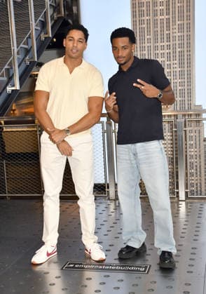 NEW YORK, NY - JULY 27: Michael Evans Behling and Nathaniel Logan McIntyre at the Empire State Building to Celebrate the Final Season of ˜All American™ on the CW on July 27, 2026 in New York City. Copyright: xmpi099 MediaPunchx