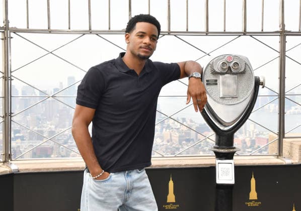NEW YORK, NY - JULY 27: Nathaniel Logan McIntyre at the Empire State Building to Celebrate the Final Season of ˜All American™ on the CW on July 27, 2026 in New York City. Copyright: xmpi099 MediaPunchx