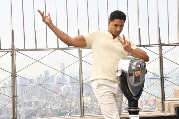 NEW YORK, NY - JULY 27: Michael Evans Behling at the Empire State Building to Celebrate the Final Season of ˜All American™ on the CW on July 27, 2026 in New York City. Copyright: xmpi099 MediaPunchx