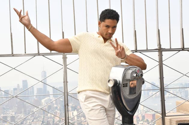 NEW YORK, NY - JULY 27: Michael Evans Behling at the Empire State Building to Celebrate the Final Season of ˜All American™ on the CW on July 27, 2026 in New York City. Copyright: xmpi099 MediaPunchx