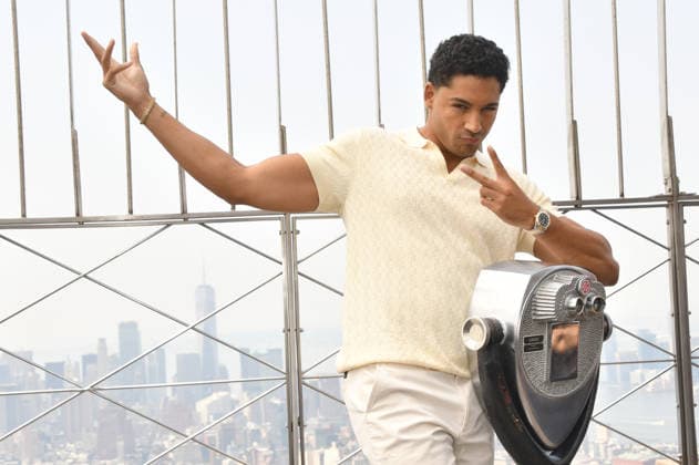 NEW YORK, NY - JULY 27: Michael Evans Behling at the Empire State Building to Celebrate the Final Season of ˜All American™ on the CW on July 27, 2026 in New York City. Copyright: xmpi099 MediaPunchx