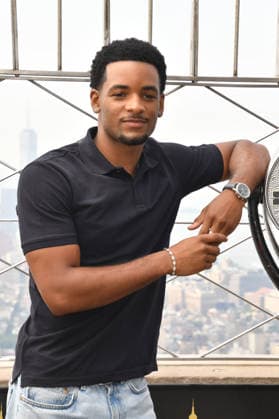 NEW YORK, NY - JULY 27: Nathaniel Logan McIntyre at the Empire State Building to Celebrate the Final Season of ˜All American™ on the CW on July 27, 2026 in New York City. Copyright: xmpi099 MediaPunchx