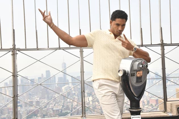 NEW YORK, NY - JULY 27: Michael Evans Behling at the Empire State Building to Celebrate the Final Season of ˜All American™ on the CW on July 27, 2026 in New York City. Copyright: xmpi099 MediaPunchx
