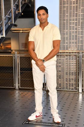 NEW YORK, NY - JULY 27: Michael Evans Behling at the Empire State Building to Celebrate the Final Season of ˜All American™ on the CW on July 27, 2026 in New York City. Copyright: xmpi099 MediaPunchx
