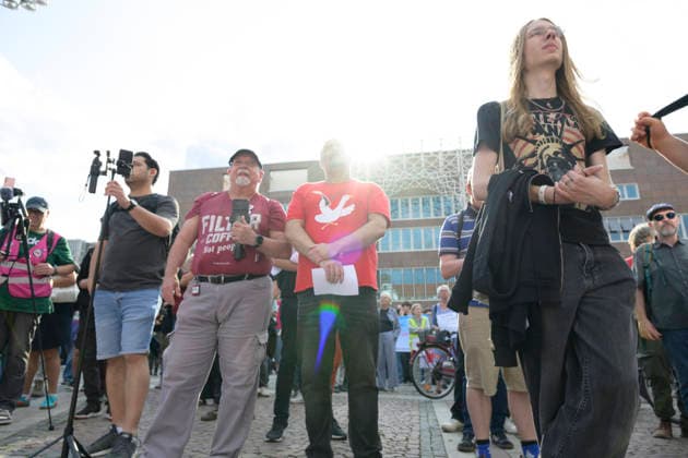 27.07.2026,Pressetermin, Demoaufruf Es reicht Friedensplatz Dortmund Teilnehmende Dortmund Friedensplatz Dortmund NRW Deutschland *** July 27, 2026, Press Event, Call for a Protest: Enough Is Enough at Friedensplatz, Dortmund; Participants: Dortmund, Friedensplatz, Dortmund, North Rhine-Westphalia, Germany