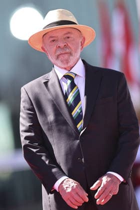 South Korean President Lee Jae Myung visits Brazil BRASILIA, BRAZIL - JUL 27: Brazilian President Luiz Inacio Lula da Silva attends a joint press statement with South Korean President Lee Jae Myung (not pictured) at the Alvorada Palace in Brasilia, Brazil, July 27, 2026. Mateus Bonomi Anadolu Brasilia Brazil. Editorial use only. Please get in touch for any other usage.  Copyright: x2026xAnadoluxMateusxBonomix