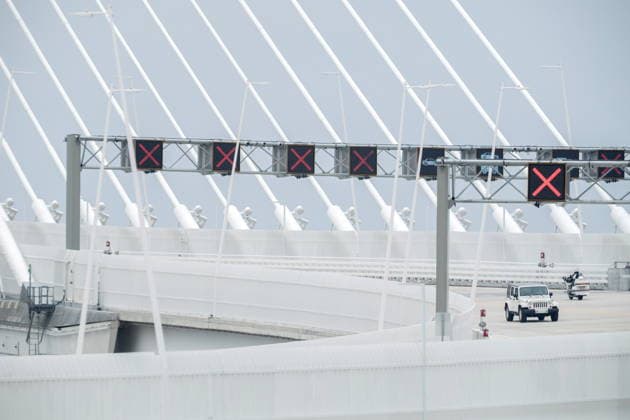 July 27, 2026, Windsor, On, CANADA: Vehicles cross the Gordie Howe International Bridge in Windsor, Ont., on the first day open to vehicles, Monday, July 27, 2026. Windsor CANADA  - ZUMAc35_ 20260727_zaf_c35_084 Copyright: xDaxxMelmerx