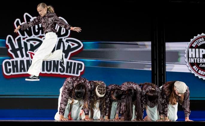 July 27,, 2026 - Phoenix, Arizona, USA - Black Label from Spain competes in the Junior Division (age 12 and under) at Hip Hop International s 25th Annual World Hip Hop Dance Championships. Dancers from more than 55 countries are competing this year for prizes and world-wide street dance bragging rights. Phoenix USA  - ZUMAce6_ 20260727_zaf_ce6_005 Copyright: xBrianxCahnx