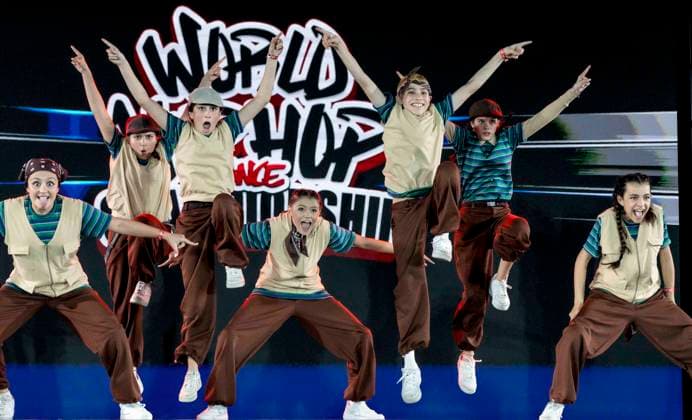July 27,, 2026 - Phoenix, Arizona, USA - The Mob Project from Brazil competes in the Junior Division (age 12 and under) at Hip Hop International s 25th Annual World Hip Hop Dance Championships. Dancers from more than 55 countries are competing this year for prizes and world-wide street dance bragging rights. Phoenix USA  - ZUMAce6_ 20260727_zaf_ce6_008 Copyright: xBrianxCahnx