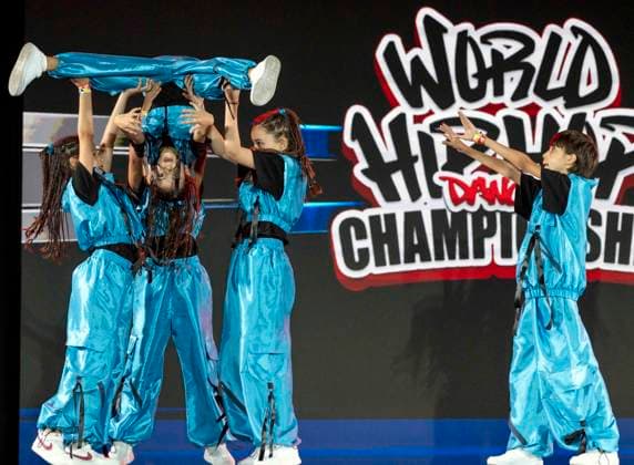 July 27,, 2026 - Phoenix, Arizona, USA - Echo Kids Crew from Albania competes in the Junior Division (age 12 and under) at Hip Hop International s 25th Annual World Hip Hop Dance Championships. Dancers from more than 55 countries are competing this year for prizes and world-wide street dance bragging rights. Phoenix USA  - ZUMAce6_ 20260727_zaf_ce6_011 Copyright: xBrianxCahnx