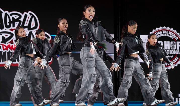 July 27,, 2026 - Phoenix, Arizona, USA - Mini Chapkidz from the USA competes in the Junior Division (age 12 and under) at Hip Hop International s 25th Annual World Hip Hop Dance Championships. Dancers from more than 55 countries are competing this year for prizes and world-wide street dance bragging rights. Phoenix USA  - ZUMAce6_ 20260727_zaf_ce6_022 Copyright: xBrianxCahnx