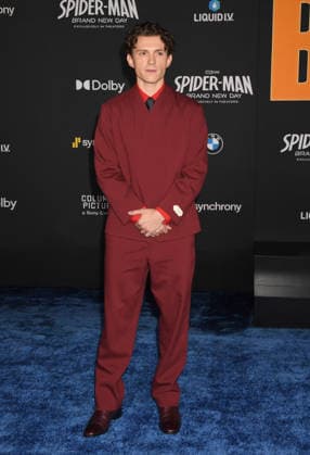LOS ANGELES, CA - JULY 27: Tom Holland at the Los Angeles premiere of Columbia Pictures Spider-Man: Brand New Day At Dolby Theatre on July 27, 2026 in Los Angeles, California. Copyright: xJeffreyxMayerx