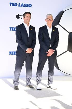 John Ternus, Tim Cook at arrivals for TED LASSO Season 4 Premiere, Academy Museum of Motion Pictures, Los Angeles, CA, July 27, 2026. Photo By: Michael Mattes Everett Collection TED LASSO Season 4 Premiere PUBLICATIONXNOTxINxCANxCHNxFRAxITAxJPNxNORxPOLxRUSxESPxUKxUSA