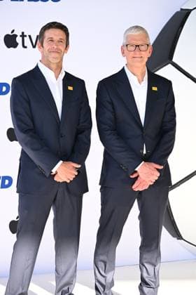 John Ternus, Tim Cook at arrivals for TED LASSO Season 4 Premiere, Academy Museum of Motion Pictures, Los Angeles, CA, July 27, 2026. Photo By: Michael Mattes Everett Collection TED LASSO Season 4 Premiere PUBLICATIONXNOTxINxCANxCHNxFRAxITAxJPNxNORxPOLxRUSxESPxUKxUSA