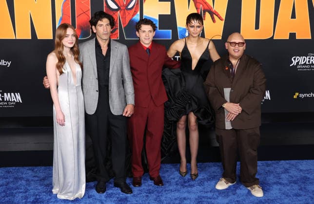 Arrivals for Spider-Man Brand New Day Los Angeles premiere at Dolby Theatre Featuring: Sadie Sink, Jon Bernthal, Tom Holland, Zendaya, Jacob Batalon Where: Los Angeles, California, United States When: 27 Jul 2026 Credit: Faye s Vision Cover Images EDITORIAL USE ONLY. NOT FOR USE BY NEWSPAPERS BASED IN THE UK. Copyright: xx coverimg55881369