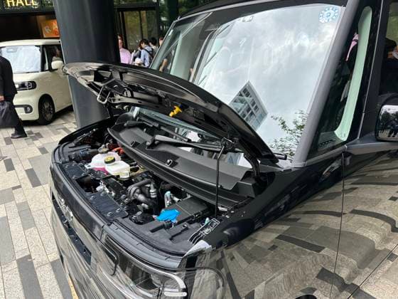 TOKYO, JAPAN - JULY 28: A BYD Racco electric mini-car is displayed during a launch event on July 28, 2026 in Tokyo, Japan. BYD takes on Japan s minicar market with its Racco electric K-Car, priced between 2.145 million and 2.497 million yen.  Copyright: xVCGx 111656807518