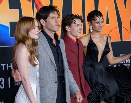 Spider-Man Brand New Day Premiere - Los Angeles, USA LOS ANGELES, USA. July 27, 2026: Sadie Sink, Jon Bernthal, Tom Holland & Zendaya at the premiere for Spider-Man: Brand New Day at the Dolby Theatre. Los Angeles CA USA  Copyright: xPaulxSmith Featureflashx
