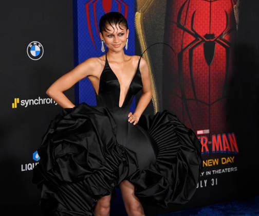 Cast member Zendaya attends the premiere of Columbia Pictures sci-fi fantasy motion picture Spider-Man: Brand New Day at the Dolby Theatre in the Hollywood section of Los Angeles on Monday, July 27, 2026. Storyline: A forgotten Peter Parker lives alone as a full-time Spider-Man until mounting pressure triggers a dangerous change and a powerful new enemy emerges.  LAP20260727803 JIMxRUYMEN
