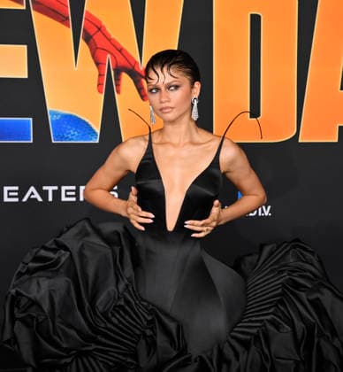 Cast member Zendaya attends the premiere of Columbia Pictures sci-fi fantasy motion picture Spider-Man: Brand New Day at the Dolby Theatre in the Hollywood section of Los Angeles on Monday, July 27, 2026. Storyline: A forgotten Peter Parker lives alone as a full-time Spider-Man until mounting pressure triggers a dangerous change and a powerful new enemy emerges.  LAP20260727805 JIMxRUYMEN