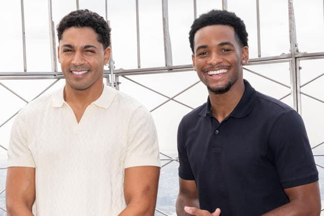 July 27, 2026, New York, New York, USA: MICHAEL EVANS BEHLING and NATHANIEL LOGAN MCINTYRE visit the Empire State Building in New York to celebrate the eighth and final season of All American on the CW. 28 July 2026 New York USA  - ZUMAa265 20260727_zep_a265_052 Copyright: xEricxAcquayex